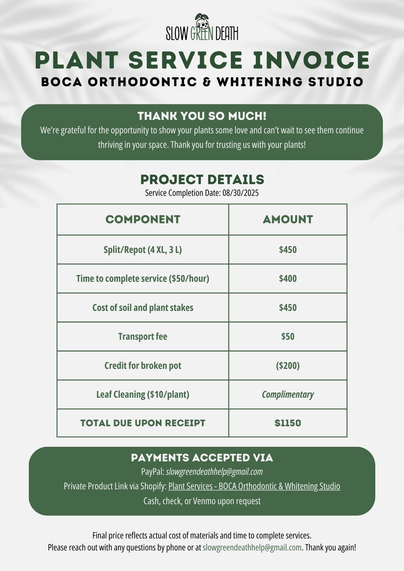 Plant Services - BOCA Orthodontic & Whitening Studio