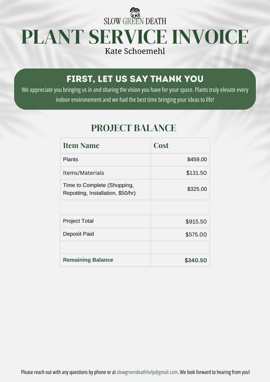 Plant Styling & Installation - Kate Schoemehl